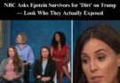 NBC Asks Epstein Survivors for ‘Dirt’ on Trump — It Backfires Spectacularly
